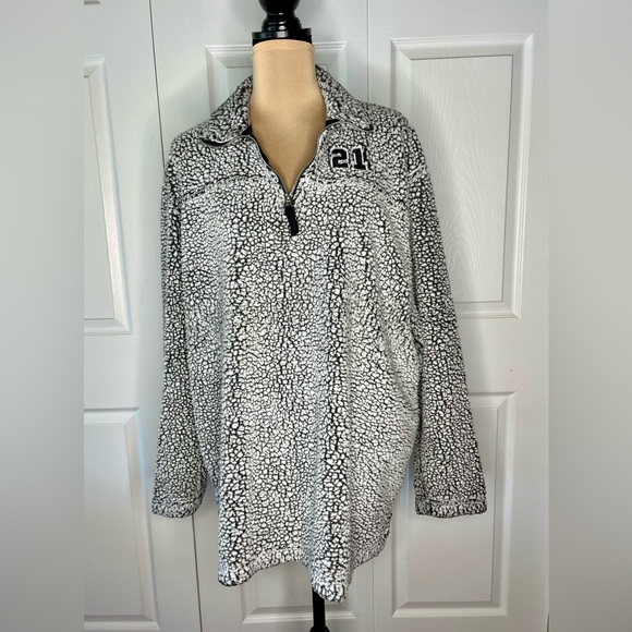 Jostens Jackets & Blazers - Light Grey Sherpa 2021 Pullover, Size 2XL